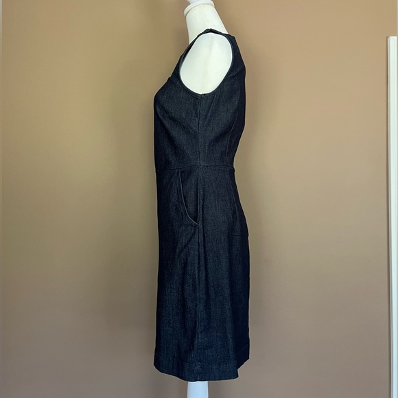 {Banana Republic Factory} Sleeveless Denim Dress in Blue - Women's 0 - Picture 9 of 11